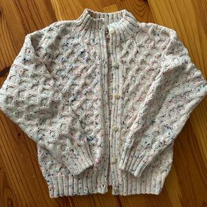Perfect New Without Tags Misha and Puff Confetti Wool Cardigan